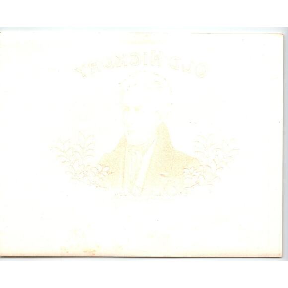 Old Hickory Andrew Jackson President Cigar Tobacco Label Embossed Vintage 1940s - Picture 2 of 2